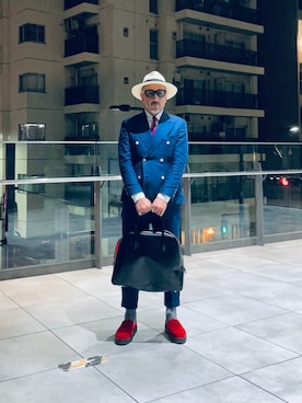 「アイテム（ローファー）」を使った、MACROMANCEさん（メンズ・170cm・50代）の秋コーディネート