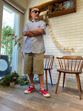 「アイテム（パンツ）」を使った、MACROMANCEさん（メンズ・170cm・50代）の夏コーディネート