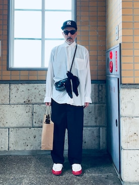 「CDG（シーディージー）のアイテム」を使った、MACROMANCEさん（メンズ・170cm）の夏コーディネート