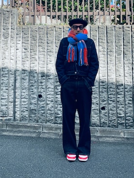 「アイテム（帽子）」を使った、MACROMANCEさん（メンズ・170cm・60代）の秋コーディネート