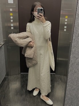 「BeAMS DOT（ビームスドット）のアイテム（ジャケット/アウター）」を使った、mさん（レディース・152cm）の秋コーディネート