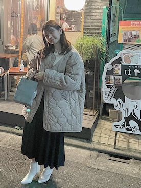 「BeAMS DOT（ビームスドット）のアイテム（ジャケット/アウター）」を使った、mさん（レディース・152cm）の秋コーディネート