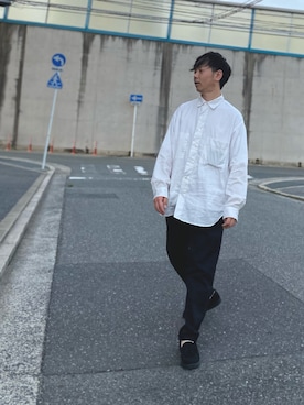 「niko and...（ニコアンド）のアイテム（チノパンツ）」を使った、s.namitaさん（メンズ・172cm）の夏コーディネート