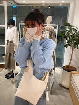 「mystic（ミスティック）のアイテム（スウェット）」を使った、よーしだ☺︎さん（レディース・166cm）の春コーディネート
