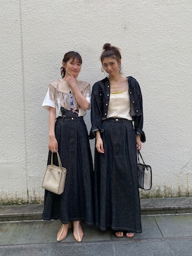 「アイテム（ブルゾン）」を使った、よーしだ☺︎さん（レディース・166cm・30代）の秋コーディネート