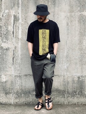ハットを使った ユニクロ のメンズ人気ファッションコーディネート Wear