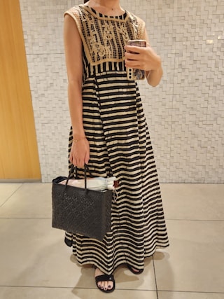 6（ロク）の「＜6(ROKU)＞LACE BIB/トップス Ψ（その他トップス