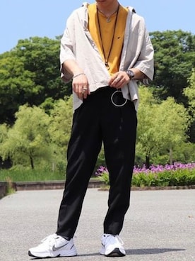 「Scye（サイ）のアイテム（トップス）」を使った、kazunofukuさん（メンズ・170cm）の夏コーディネート