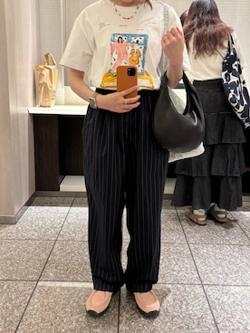 「アイテム（ハンドバッグ）」を使った、ハナレさん（レディース・154cm）の秋コーディネート