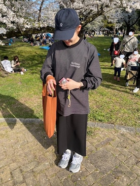 「ennoy」｜「アイテム（帽子）」を使った、ハナレさん（レディース・154cm）の春コーディネート