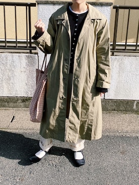「agnes b.（アニエスベー）のM001 CARDIGAN カーディガンプレッション（カーディガン/ボレロ）」を使った、ハナレさん（レディース・154cm）の冬コーディネート