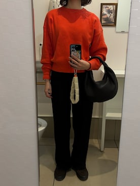 「アイテム（ハンドバッグ）」を使った、ハナレさん（レディース・154cm）の秋コーディネート