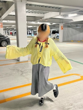 「アイテム（ワンピース/ドレス）」を使った、ユニバうさぎさん（レディース・147cm）の秋コーディネート