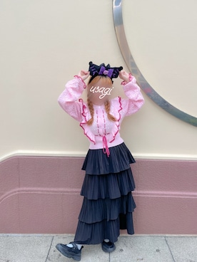 「Alley by w closet（アリーバイダブルクローゼット）のアイテム」を使った、ユニバうさぎさん（レディース・147cm）の秋コーディネート