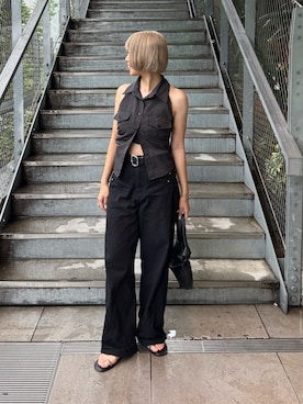 「STYLEMIXER（スタイルミキサー）のアイテム」を使った、UKIさん（レディース・155cm）の夏コーディネート