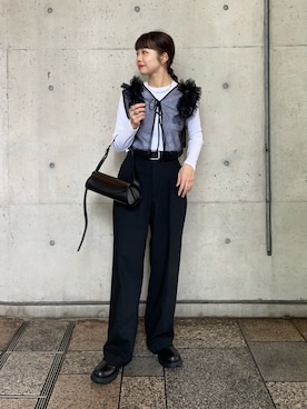 「アイテム（その他トップス）」を使った、UKIさん（レディース・155cm・20代）の春コーディネート