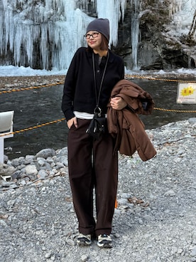 UKIさん（レディース・155cm）の冬コーディネート