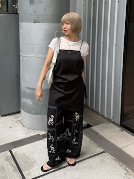 「アイテム（アクセサリー）」を使った、UKIさん（レディース・155cm）の夏コーディネート