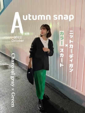 「SEEK（シーク）のアイテム」を使った、UKIさん（レディース・155cm）の秋コーディネート