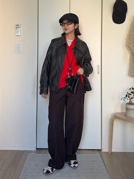 UKIさん（レディース・155cm）の冬コーディネート