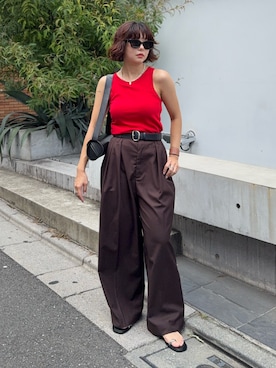 「アイテム（ファッション雑貨）」を使った、UKIさん（レディース・155cm・20代）の夏コーディネート