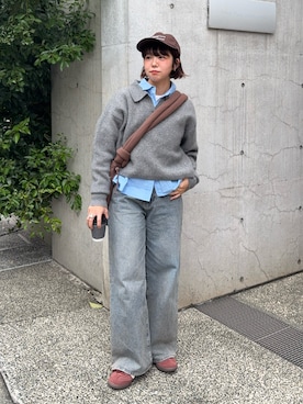 「A part by（アパートバイ）のアイテム」を使った、UKIさん（レディース・155cm）の秋コーディネート