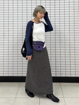 「Rohwel（ローウェル）のアイテム」を使った、UKIさん（レディース・155cm）の秋コーディネート