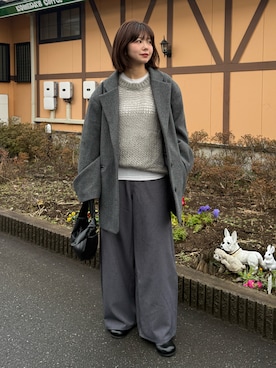 「lit（リット）のアイテム」を使った、UKIさん（レディース・155cm）の冬コーディネート