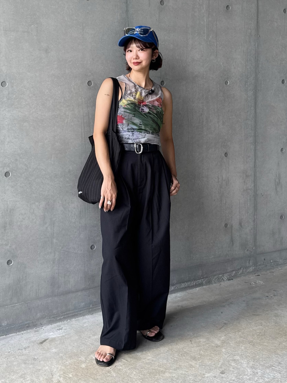 MAISON SPECIAL（メゾンスペシャル）の「Tulip Gather Mesh Tank Top