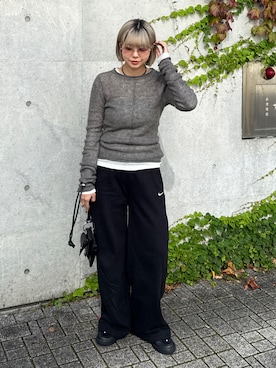 「FUULLY STUDIO（フーリィーステューディオ）のアイテム」を使った、UKIさん（レディース・155cm）の秋コーディネート