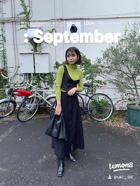 「秋色コーデ」｜「アイテム（その他）」を使った、UKIさん（レディース・155cm）の秋コーディネート