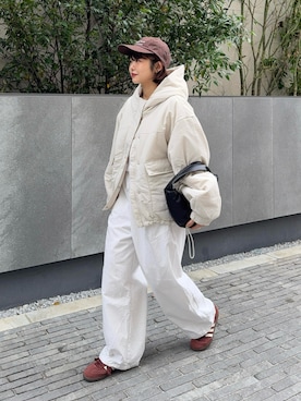 「アイテム（ブルゾン）」を使った、UKIさん（レディース・155cm・20代）の秋コーディネート