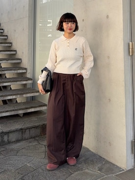 「アイテム（ハンドバッグ）」を使った、UKIさん（レディース・155cm・20代）の秋コーディネート