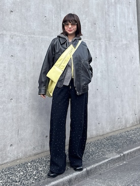 「anuke（アンヌーク）のアイテム」を使った、UKIさん（レディース・155cm）の冬コーディネート