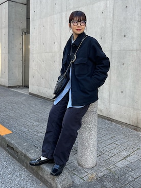 「ED ROBERT JUDSON（エドロバートジャドソン）のアイテム」を使った、UKIさん（レディース・155cm）の冬コーディネート