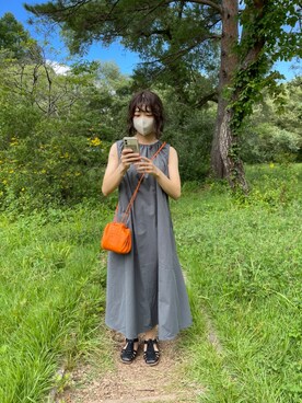 「SEEK（シーク）のアイテム」を使った、UKIさん（レディース・155cm）の夏コーディネート