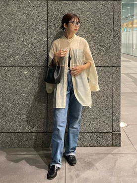 「Hender Scheme（エンダースキーマ）のアイテム」を使った、UKIさん（レディース・155cm）の秋コーディネート