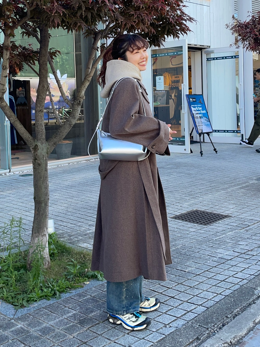 【新品未使用・タグ付き】アメリ KNIT HOODIE APRON VEST Ameri（アメリ）の「KNIT HOODIE APRON VEST（付け襟）」 - WEAR