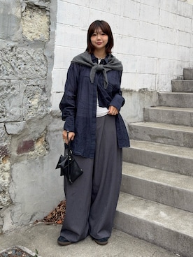 「VION（ヴィオン）のアイテム」を使った、UKIさん（レディース・155cm）の春コーディネート