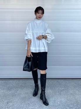 「SEEK（シーク）のアイテム」を使った、UKIさん（レディース・155cm）の秋コーディネート