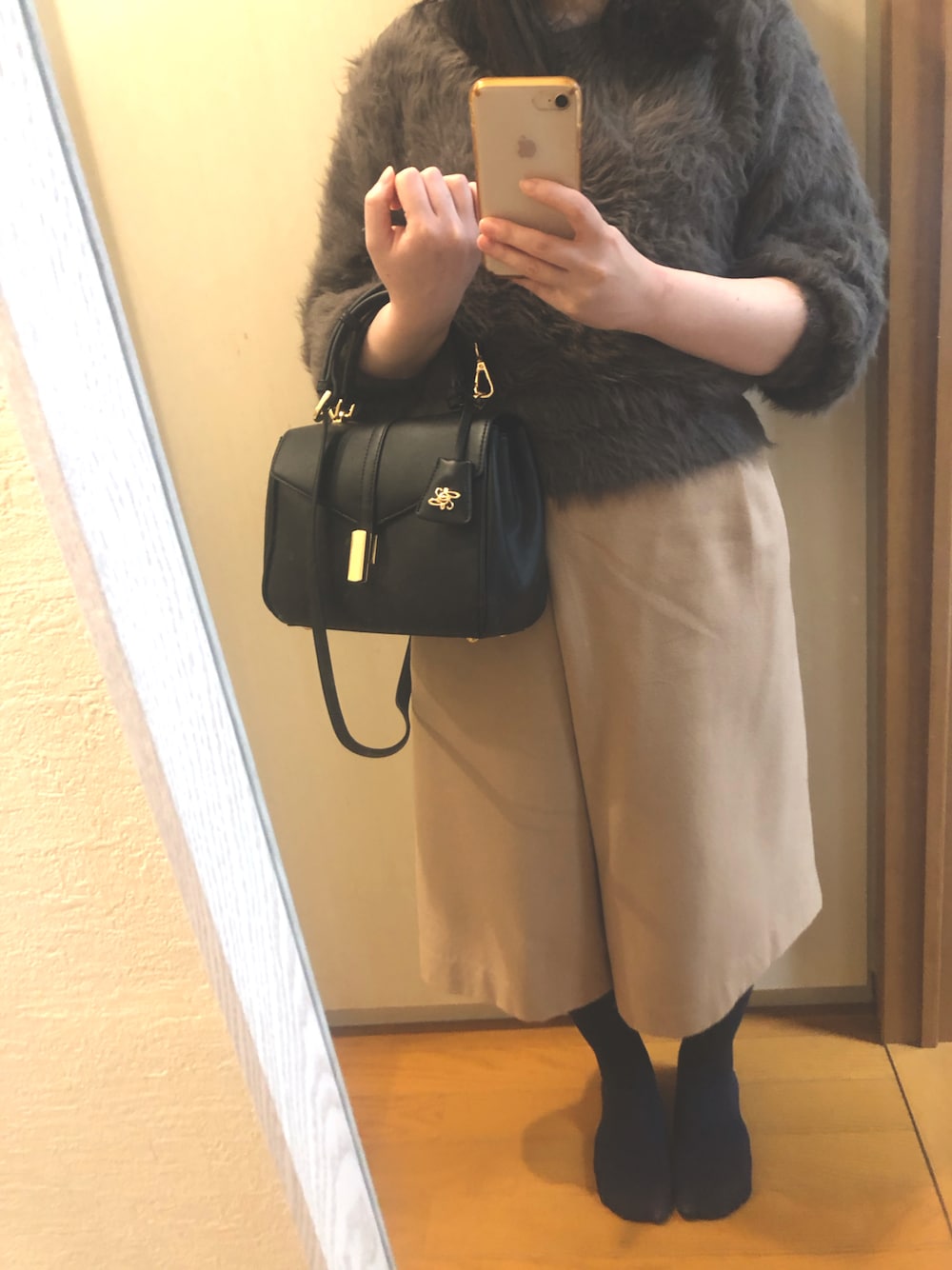 ちびぬい服 モカコーデ、グレージュコーデ