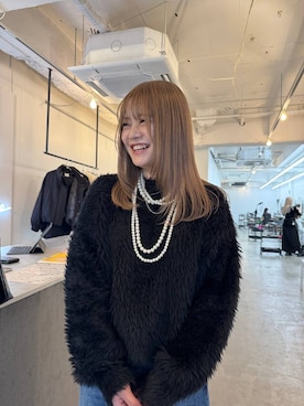 サクラさんの「パールタレンネックレス　249411」を使ったコーディネート