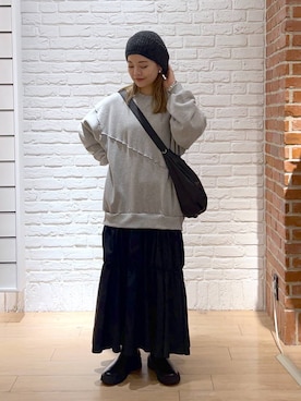 「アイテム（ワンピース/ドレス）」を使った、サクラさん（レディース・160cm・20代）の秋コーディネート