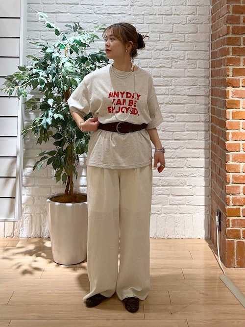 ノルマンディリネンワイドパンツ　 249932