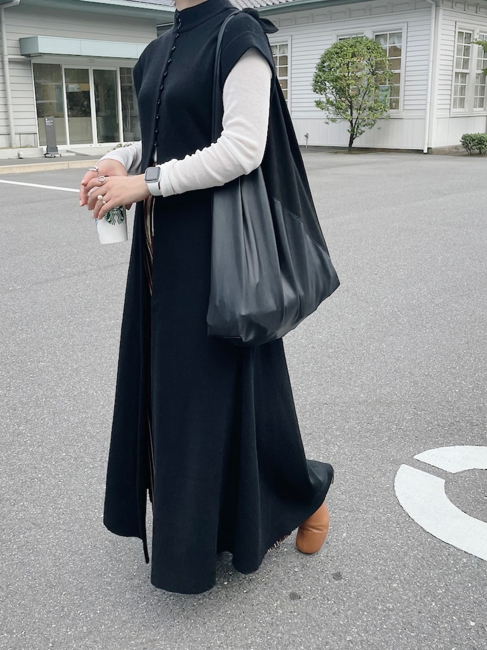 CLANE（クラネ）の「W FACE LONG KNIT ONE PIECE（ワンピース）」 - WEAR