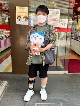 「LAKOLE（ラコレ）のアイテム（ソックス/靴下）」を使った、ゆうじぃさんさん（メンズ・164cm）の夏コーディネート