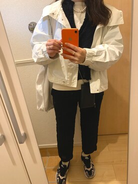 「ごきげんウィーク」｜「アイテム（マウンテンパーカー）」を使った、H2Oさん（レディース・153cm）の春コーディネート