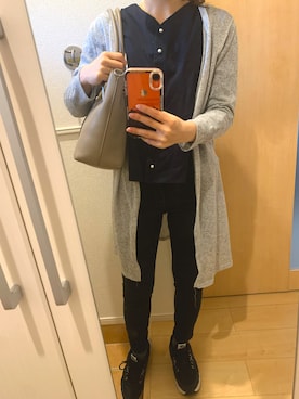 「NIKE（ナイキ）のアイテム（スニーカー、ブラック系）」を使った、H2Oさん（レディース・153cm）の春コーディネート