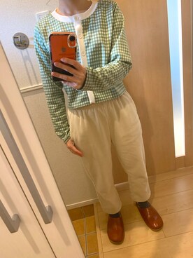 「emi+（エミプラス）のアイテム（パンツ）」を使った、H2Oさん（レディース・153cm）の春コーディネート