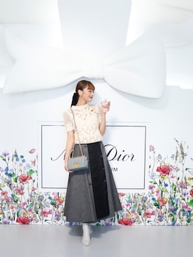【上品カジュアルで色んなコーデに☆】DIOR スカート 23ssトレンドアイテム DIOR コピー ロングスカート 弾力性